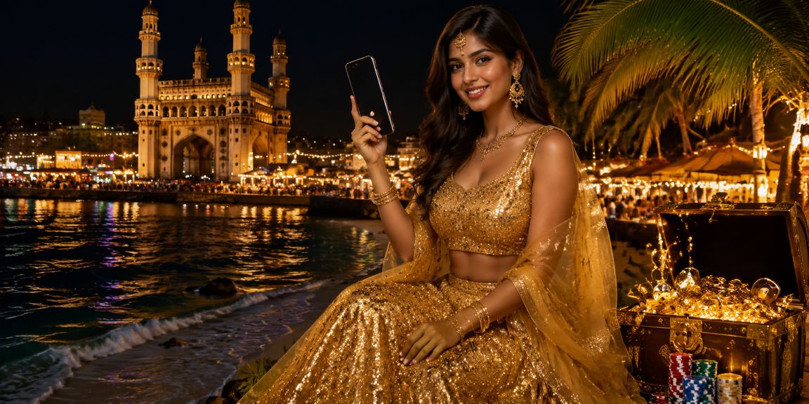 VIP player using a casino app near Charminar Hyderabad